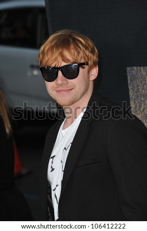 LOS ANGELES, CA - JULY 28, 2011: Rupert Grint at the Los Angeles premiere of 