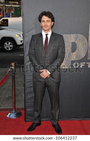 LOS ANGELES, CA - JULY 28, 2011: James Franco at the Los Angeles premiere of his new movie \