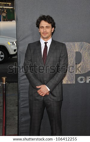 LOS ANGELES, CA - JULY 28, 2011: James Franco at the Los Angeles premiere of his new movie 