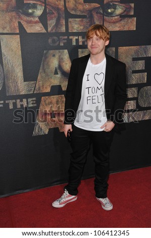 LOS ANGELES, CA - JULY 28, 2011: Rupert Grint at the Los Angeles premiere of \