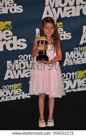 LOS ANGELES, CA - JUNE 5, 2011: Alexys Nycole Sanchez at the 2011 MTV Movie Awards at the Gibson Amphitheatre, Universal Studios, Hollywood. June 5, 2011  Los Angeles, CA