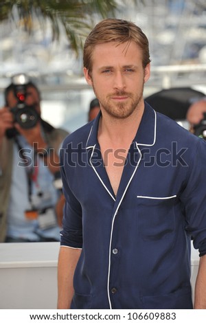 CANNES, FRANCE - MAY 20, 2011: Ryan Gosling at the photocall for his new movie 