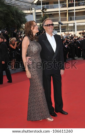 CANNES, FRANCE - MAY 17, 2011: Peter Fonda at the gala premiere of 