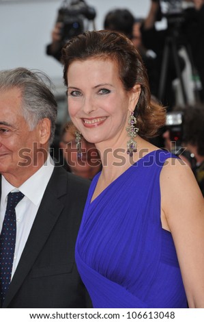 CANNES, FRANCE - MAY 12, 2011: Carole Bouquet at the premiere of \