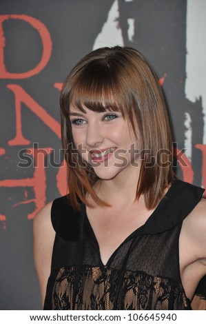 LOS ANGELES, CA - MARCH 7, 2011: Haley Ramm at the Los Angeles premiere of \