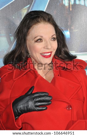 LOS ANGELES, CA - MARCH 22, 2011: Joan Collins at the premiere of \