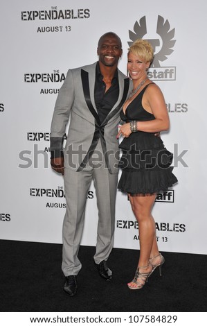 LOS ANGELES, CA - AUGUST 3, 2010: Terry Crews & wife at the world premiere of his new movie \
