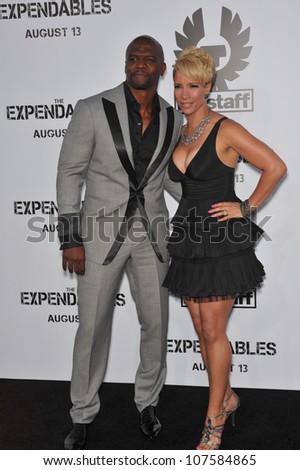 LOS ANGELES, CA - AUGUST 3, 2010: Terry Crews & wife at the world premiere of his new movie \