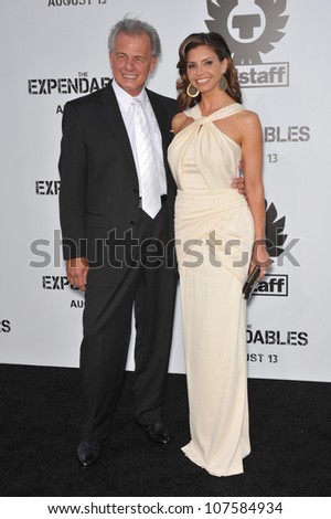 LOS ANGELES, CA - AUGUST 3, 2010: Charisma Carpenter & father at the world premiere of her new movie \