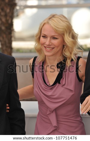 CANNES, FRANCE - MAY 20, 2010: Naomi Watts at photocall for her movie \