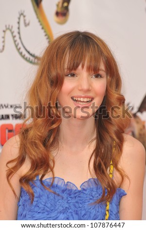 LOS ANGELES, CA - MARCH 21, 2010: Bella Thorne at the Los Angeles premiere of Dreamworks Animation's 