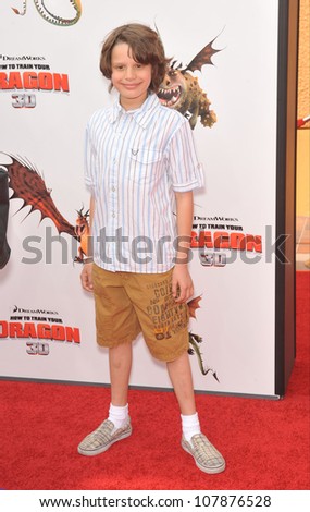 LOS ANGELES, CA - MARCH 21, 2010: Bobby Coleman at the Los Angeles premiere of Dreamworks Animation\'s \