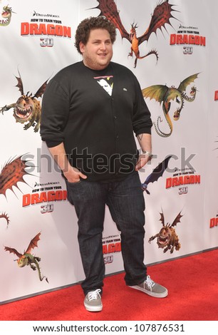 LOS ANGELES, CA - MARCH 21, 2010: Jonah Hill at the Los Angeles premiere of Dreamworks Animation\'s \