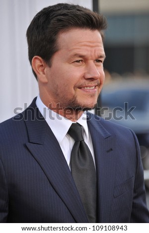 LOS ANGELES, CA - JUNE 22, 2012: Mark Wahlberg at the world premiere of his movie \