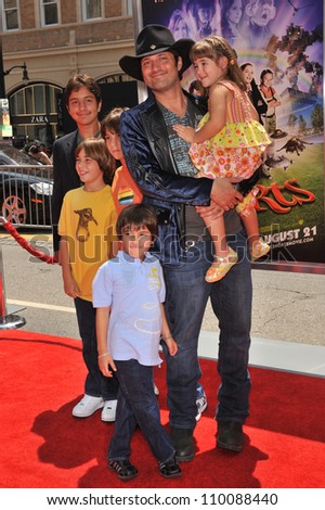 LOS ANGELES, CA - AUGUST 15, 2009: Writer/director Robert Rodriguez & family at the Los Angeles premiere of his new movie 