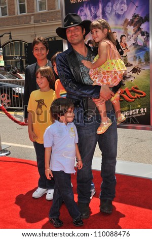 LOS ANGELES, CA - AUGUST 15, 2009: Writer/director Robert Rodriguez & family at the Los Angeles premiere of his new movie 