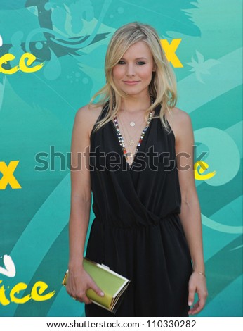 LOS ANGELES, CA - AUGUST 9, 2009: Kristen Bell at the 2009 Teen Choice Awards at the Gibson Amphitheatre, Universal City.