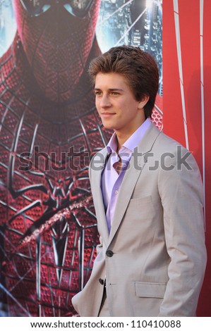 LOS ANGELES, CA - JUNE 29, 2012: Billy Unger at the world premiere of \