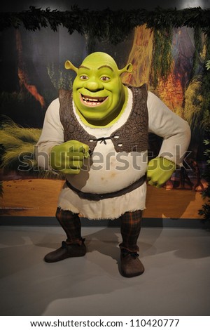 LOS ANGELES CA JULY 21 2009 Shrek waxwork figure grand opening of Madame Tussauds Hollywood LOS ANGELES CA JULY 21 2009 Shrek waxwork figure grand opening of Madame Tussauds Hollywood