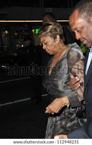 LOS ANGELES, CA - AUGUST 16, 2012: Cissy Houston (mother of the late Whitney Houston) at the premiere \