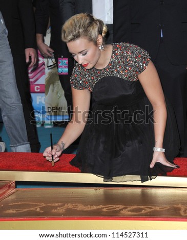 LOS ANGELES, CA - SEPTEMBER 11, 2012: Demi Lovato at the season two premiere of \