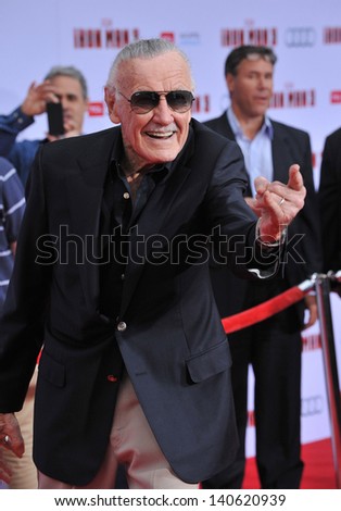 LOS ANGELES, CA - APRIL 24, 2013: Stan Lee at the Los Angeles premiere of his movie 