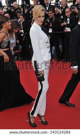 CANNES, FRANCE - MAY 17, 2013: Aimee Mullins at the gala premiere of \