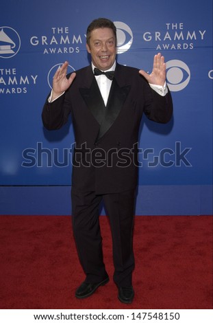 LOS ANGELES, CA - FEBRUARY 27, 2002: Actor TIM CURRY at the 2002 Grammy Awards in Los Angeles.