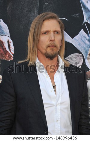 ANAHEIM, CA - JUNE 22, 2013: Barry Pepper at the world premiere of his new movie \
