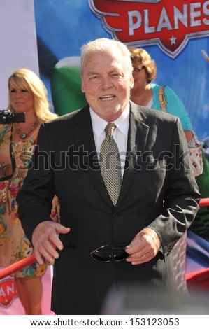 LOS ANGELES, CA - AUGUST 5, 2013: Stacy Keach at the world premiere of his movie Disney\'s Planes at the El Capitan Theatre, Hollywood.