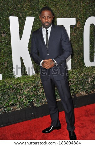 LOS ANGELES, CA - NOVEMBER 11, 2013: Idris Elba at the Los Angeles premiere of his movie 
