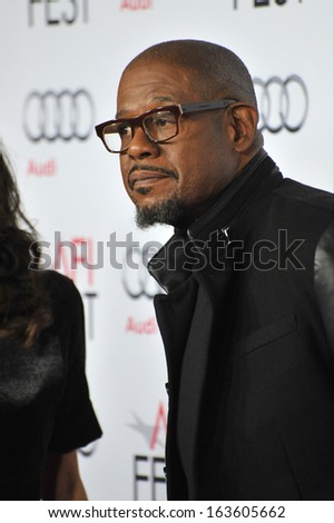 LOS ANGELES, CA - NOVEMBER 9, 2013: Forest Whitaker at the Los Angeles premiere of his movie 
