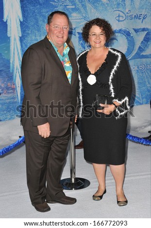 LOS ANGELES, CA - NOVEMBER 19, 2013: Executive producer John Lasseter at the premiere of his movie \