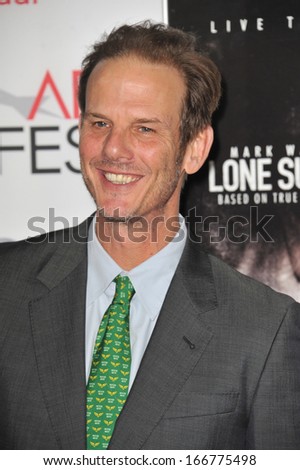 LOS ANGELES, CA - NOVEMBER 12, 2013: Writer/director Peter Berg at the world premiere of his movie 