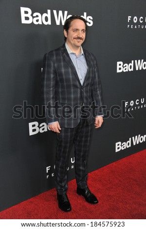 LOS ANGELES, CA - MARCH 5, 2014: Ben Falcone at the Los Angeles premiere of his movie \
