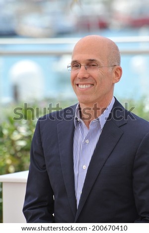 CANNES, FRANCE - MAY 16, 2014: Producer Jeffrey Katzenberg at the photocall for his movie \