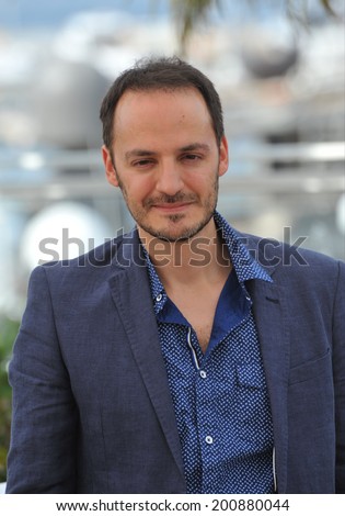 CANNES, FRANCE - MAY 20, 2014: Fabrizio Rongione at the photocall for his movie 