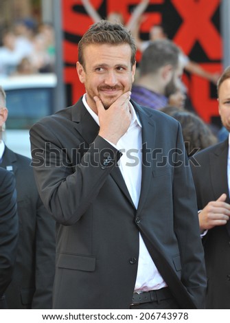LOS ANGELES, CA - JULY 10, 2014: Jason Segel at the world premiere of his movie \