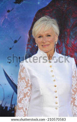 LOS ANGELES, CA - JULY 21, 2014: Glenn Close at the world premiere of her movie \