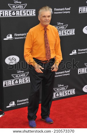 LOS ANGELES, CA - JULY 15, 2014: Fred Willard at the world premiere of his movie Disney\'s \
