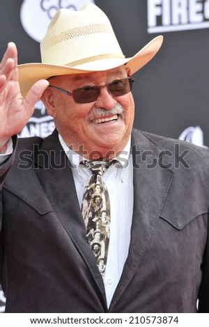 LOS ANGELES, CA - JULY 15, 2014: Barry Corbin at the world premiere of his movie Disney\'s \