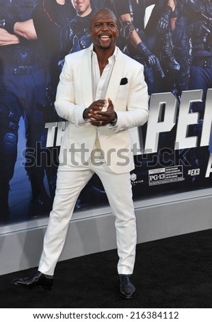 LOS ANGELES, CA - AUGUST 11, 2014: Terry Crews at the Los Angeles premiere of his movie \