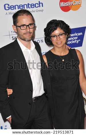 LOS ANGELES, CA - SEPTEMBER 5, 2014: Twitter founder Evan Williams & wife Sara Williams at the 2014 Stand Up To Cancer Gala at the Dolby Theatre, Hollywood.