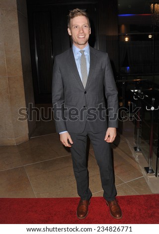 LOS ANGELES, CA - OCTOBER 28, 2014: Barrett Foa at the 25th Courage in Journalism Awards at the Beverly Hilton Hotel.