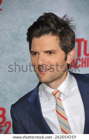 LOS ANGELES, CA - FEBRUARY 18, 2015: Adam Scott at the Los Angeles premiere of his movie \
