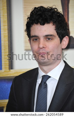 LOS ANGELES, CA - FEBRUARY 14, 2015: Damien Chazelle. writer/director of Whiplash, at the 2015 Writers Guild Awards at the Hyatt Regency Century Plaza Hotel.