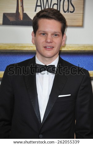 LOS ANGELES, CA - FEBRUARY 14, 2015: Graham Moore, writer of The Imitation Game, at the 2015 Writers Guild Awards at the Hyatt Regency Century Plaza Hotel.