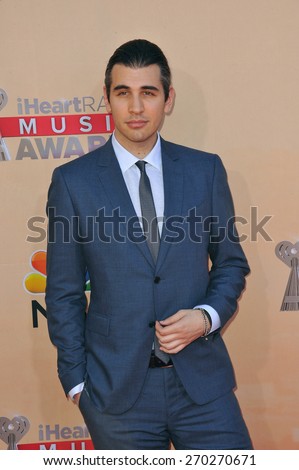 LOS ANGELES, CA - MARCH 29, 2015: Nick Simmons at the 2015 iHeart Radio Music Awards at the Shrine Auditorium.