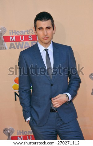 LOS ANGELES, CA - MARCH 29, 2015: Nick Simmons at the 2015 iHeart Radio Music Awards at the Shrine Auditorium.