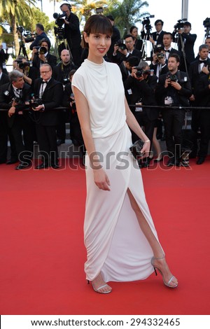 CANNES, FRANCE - MAY 22, 2015: Hanaa Ben Abdesslem at the gala premiere of \